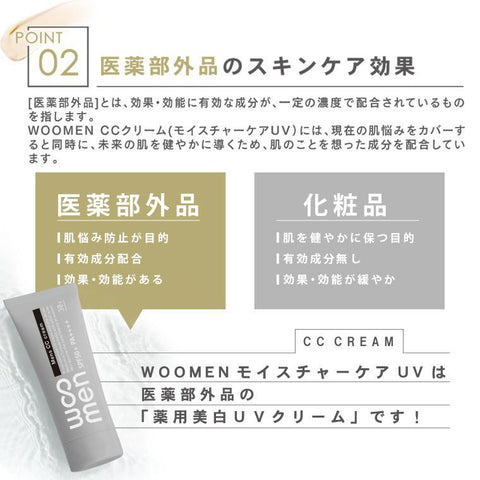 WOOMEN Men's CC cream Moisture UV cream 30g Beige SPF50 + PA ++++sunscreen makeup base