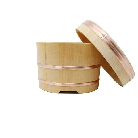 Yamacoh 18Cm Ohitsu Sawara Wooden Rice Container Edobitsu From Japan