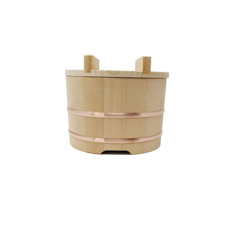 Yamacoh Ohitsu Sawara Wooden Rice Container Japan (21Cm)