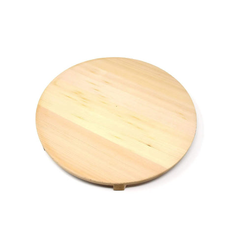 Yamacoh Sawara Cypress Round Wooden Lid For Hangiri Sushi Rice Mixing Bowl for 33cm Hangiri