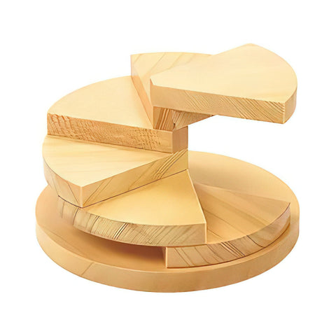 Yamacoh Wooden 6-Tier 3-Dimensional Sushi Serveware