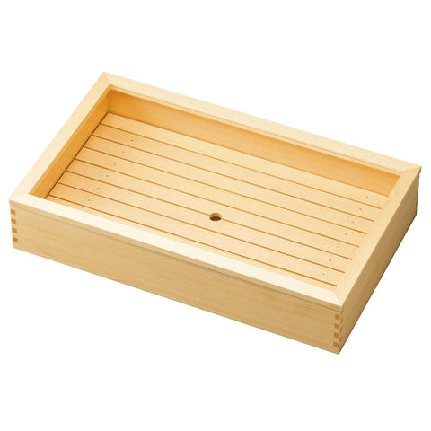 Yamacoh Wooden Sushi Neta Case With Acrylic Cover Extra Large