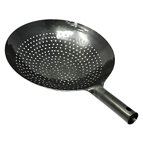 Yamada Hammered Iron Perforated Wok Strainer 24cm