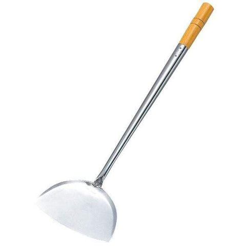 Yamagi Stainless Steel Wok Spatula (Chuan) With Wood Handle Large