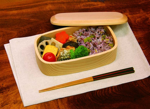 Yamaco 500Ml Bento Box Square 887224 Natural - Made In Japan