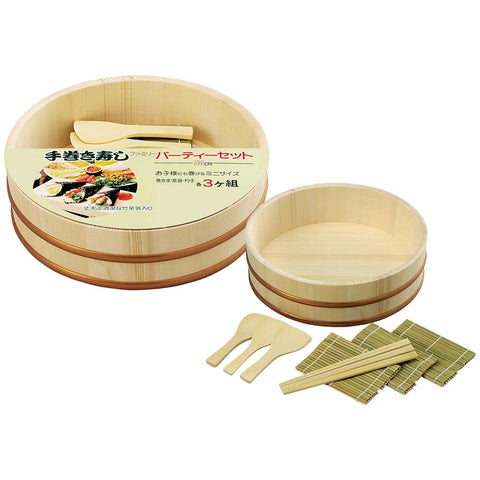 Yamashita Kogei Japanese Rolling Natural Sushi Hand Roll Set - Approx. Φ30 X H8.8Cm - 522485