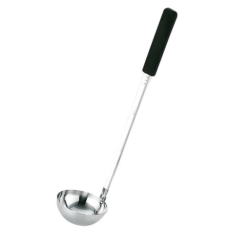 Yukiwa Stainless Steel Long Soup Ladle 144ml - Black