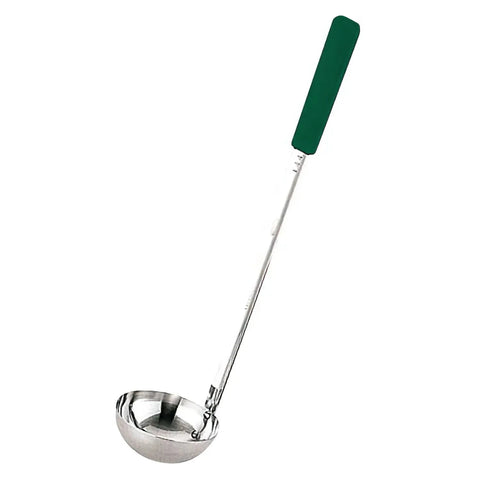 Yukiwa Stainless Steel Long Soup Ladle 180ml - Green