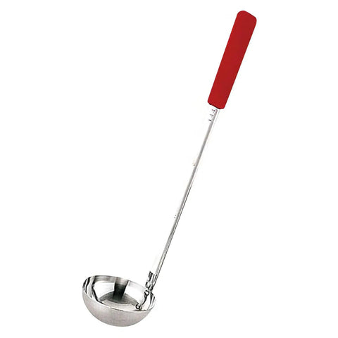 Yukiwa Stainless Steel Long Soup Ladle 180ml - Red