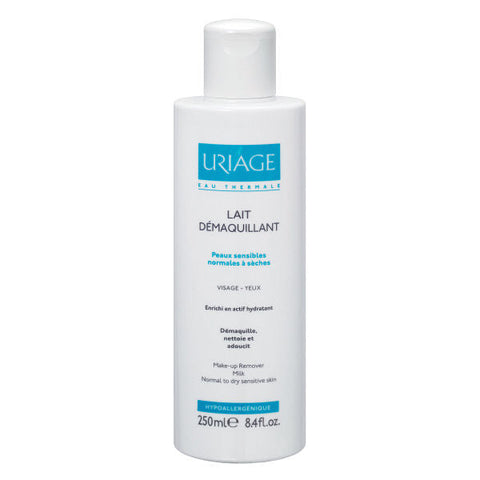 Uriage Eau Thermale Cleansing Makeup Remover Milk Normal To Dry Sensitive Skin 250ml