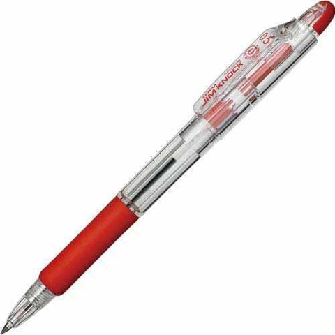 Zebra Knock Type Ballpoint Pen 0.5Mm Red 10 Pens - Made In Japan