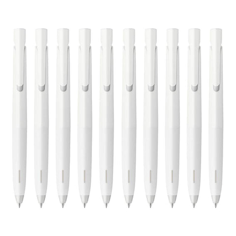 Zebra Japan Oil-Based Ballpoint Pen White Axis Black Ink 0.5Mm 10 Pack B-Bas88-W