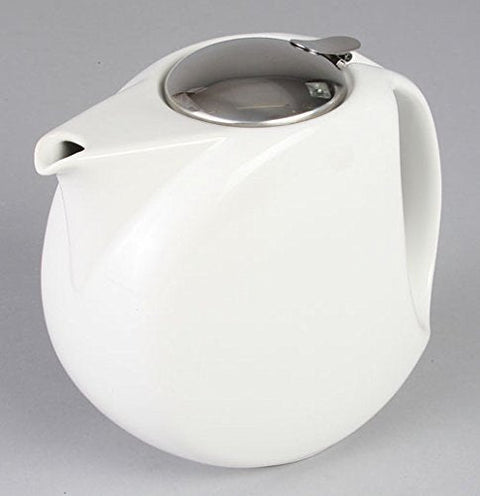 Zero Japan White Bbn-71 1300Cc Moon Teapot - Made In Japan