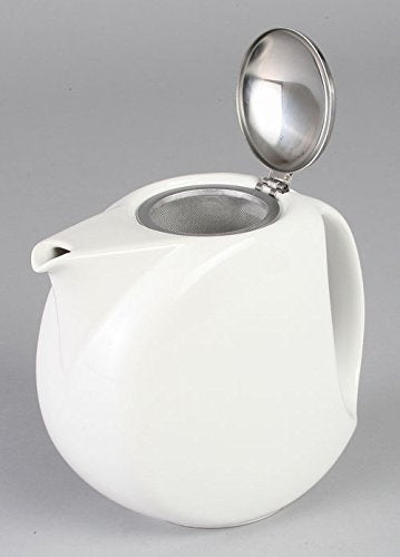 Zero Japan White Bbn-71 1300Cc Moon Teapot - Made In Japan