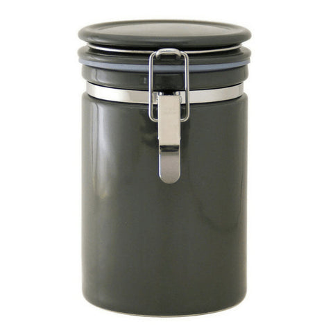 Zero Japan Mino Ware Ceramic Coffee Canister 150/200 Gray - Coffee 200 (Height: 160mm)