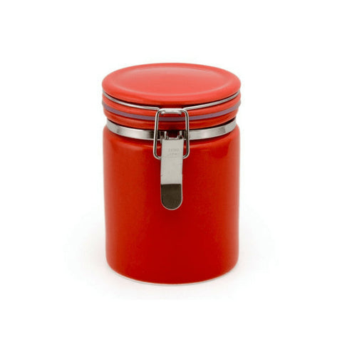 Zero Japan Mino Ware Ceramic Tea Canister 100 Red