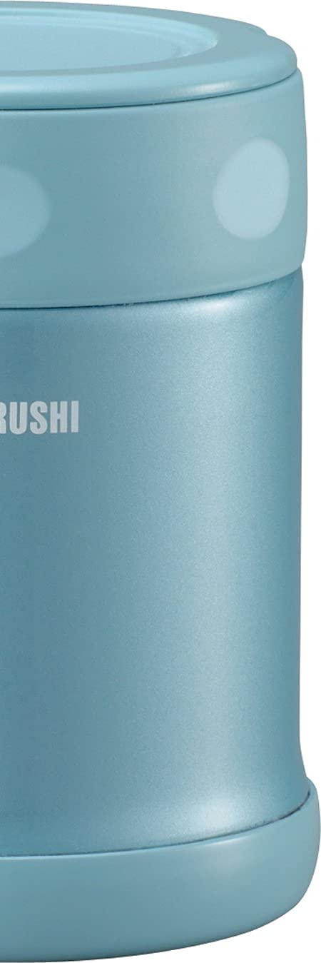 Zojirushi 350Ml Japan Aqua Blue Stainless Steel Food Jar Sw-Eae35-Ab