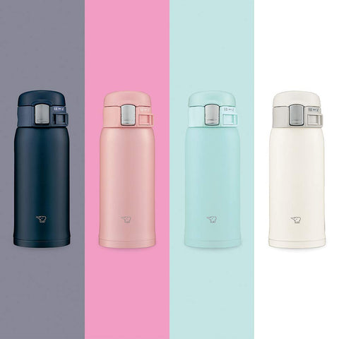 Zojirushi (Zojirushi) Water Bottle Direct Drink [One-Touch Open] Stainless Mug 360Ml Mint Blue Sm-Sf36-Am