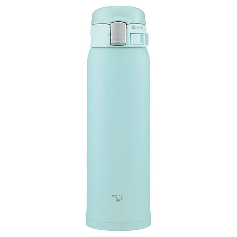 Zojirushi (Zojirushi) Water Bottle Direct Drink [One-Touch Open] Stainless Steel Mug 480Ml Mint Blue Sm-Sf48-Am