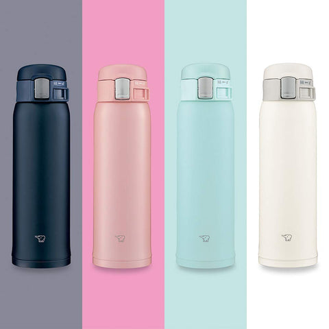 Zojirushi (Zojirushi) Water Bottle Direct Drink [One-Touch Open] Stainless Steel Mug 480Ml Mint Blue Sm-Sf48-Am