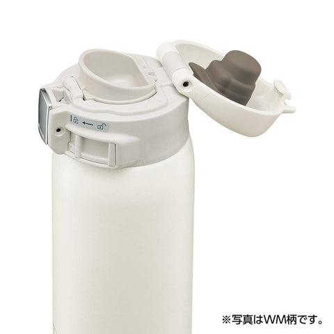 Zojirushi (Zojirushi) Water Bottle Direct Drinking [One-Touch Open] Stainless Mug 600Ml Pale White Sm-Sf60-Wm