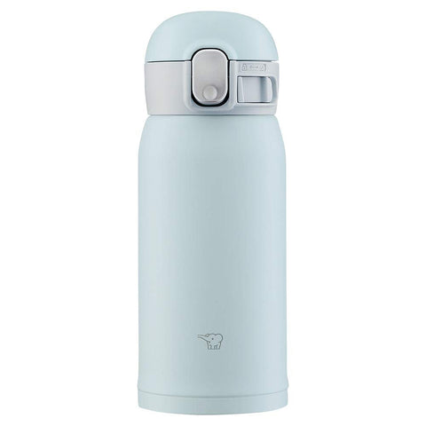 Zojirushi Sm-Wa36-Hl Stainless Steel Mug Seamless One Touch Ice Gray 360ml - Japanese Water Bottle