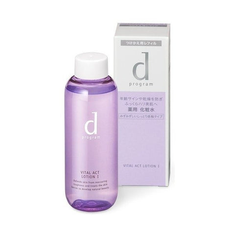 D Program Vital act lotion WⅠ Refill fresh moist feeling type 125ml