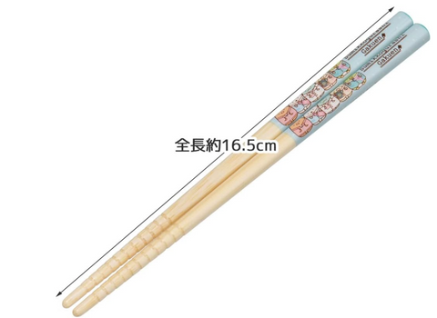 Skater Bamboo Chopsticks 16.5cm Doraemon and Sanrio Japan (Random Character)