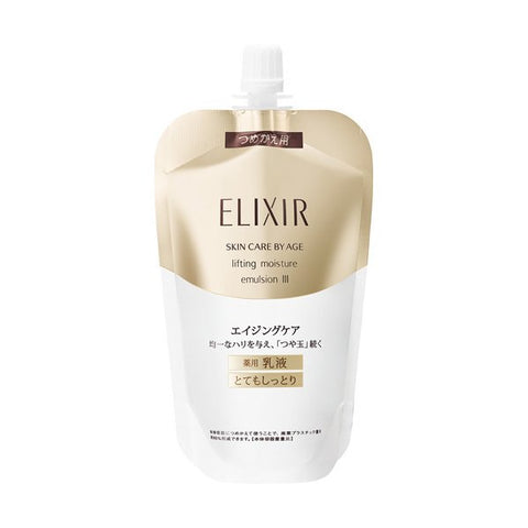 Shiseido Elixir Lifting Moisture Emulsion III Enriched Moist 110ml [refill] - Japanese Moisturizer