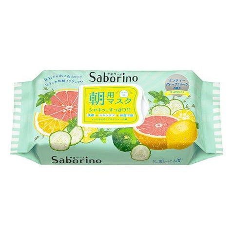 Saborino Morning Mask Face Mask 32 Sheets Refreshing Fruit Refreshing